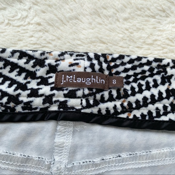 J.McLaughlin Becca houndstooth Glen Plaid leggings pants size 8 - Picture 8 of 9
